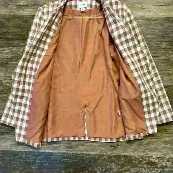 Nine West Plaid Jacket Size Large - Picture 4 of 5
